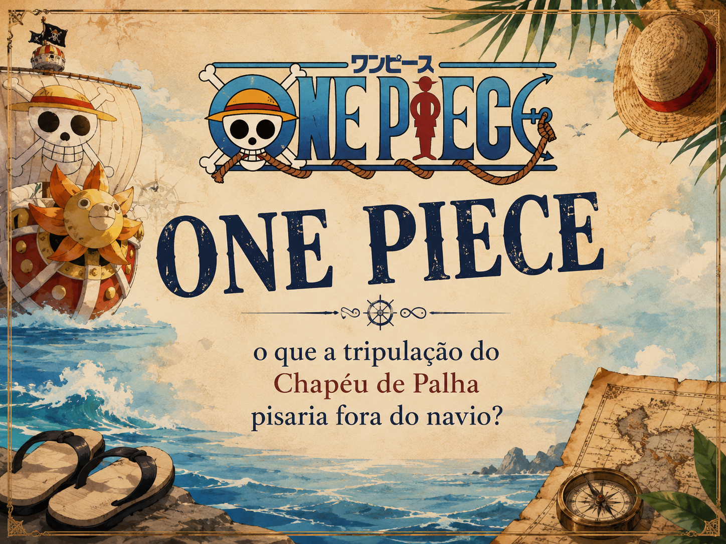 One Piece versão 2026: o que a tripulação do Chapéu de Palha pisaria fora do navio?