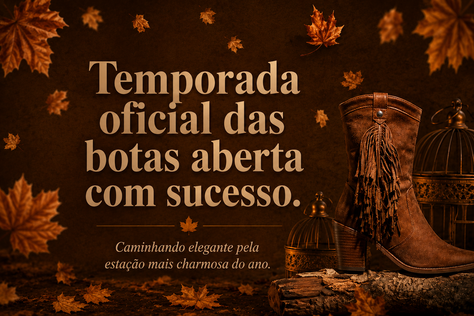 Temporada oficial das botas: elegância e estilo para o inverno!