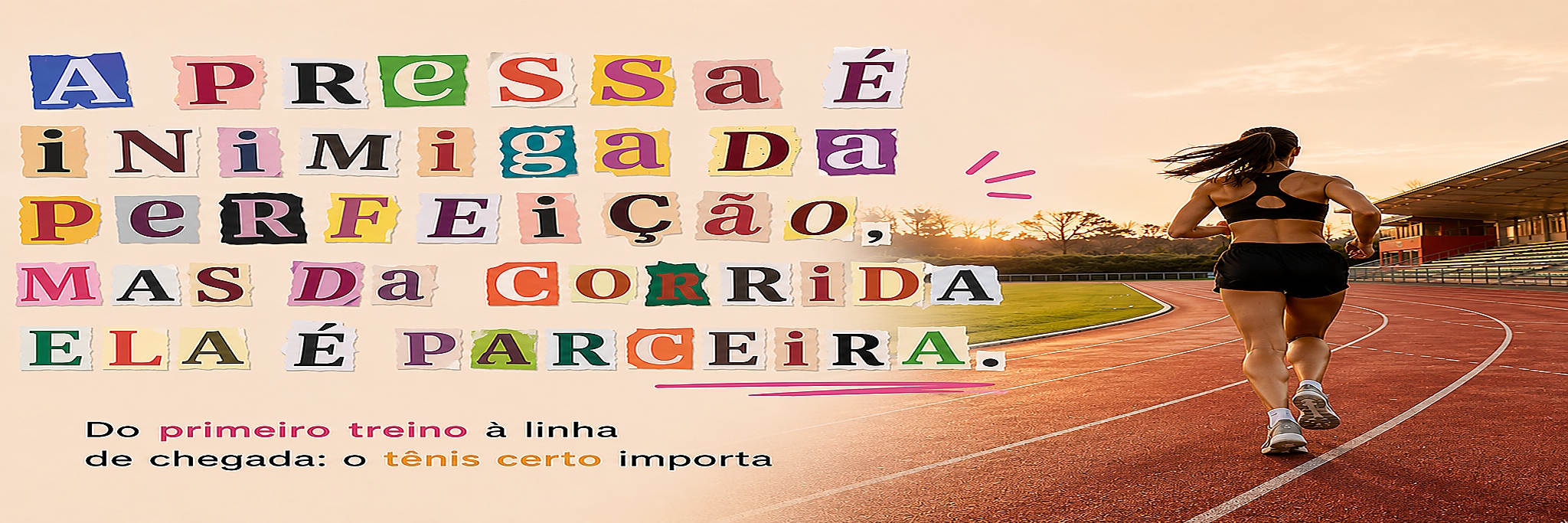 A pressa é inimiga da perfeição, mas da corrida ela é parceira.