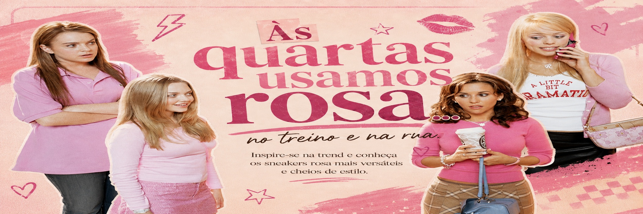 Às quartas usamos rosa… no treino e na rua.
