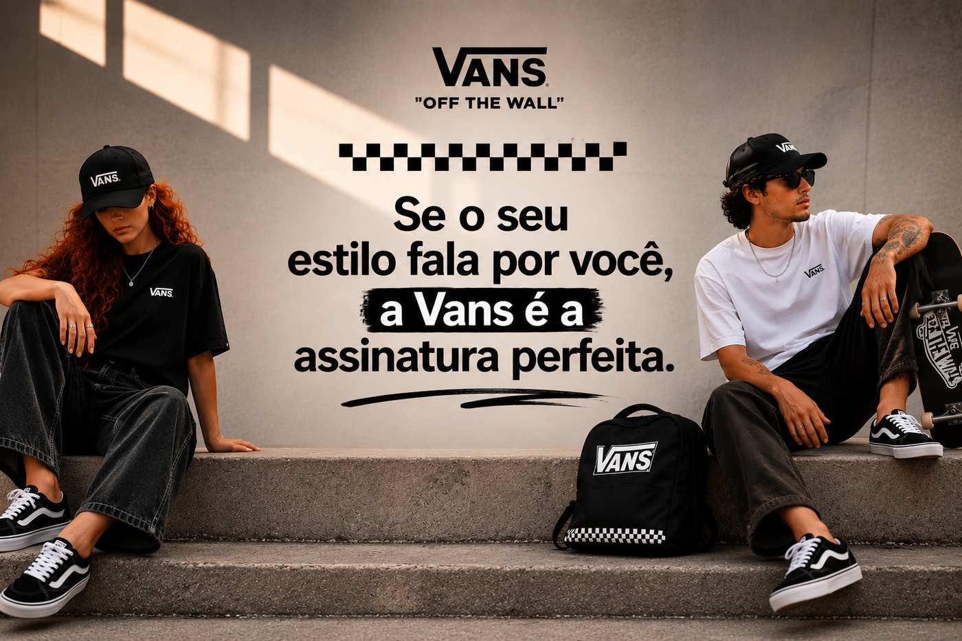 Se o seu estilo fala por você, a Vans é a assinatura perfeita.
