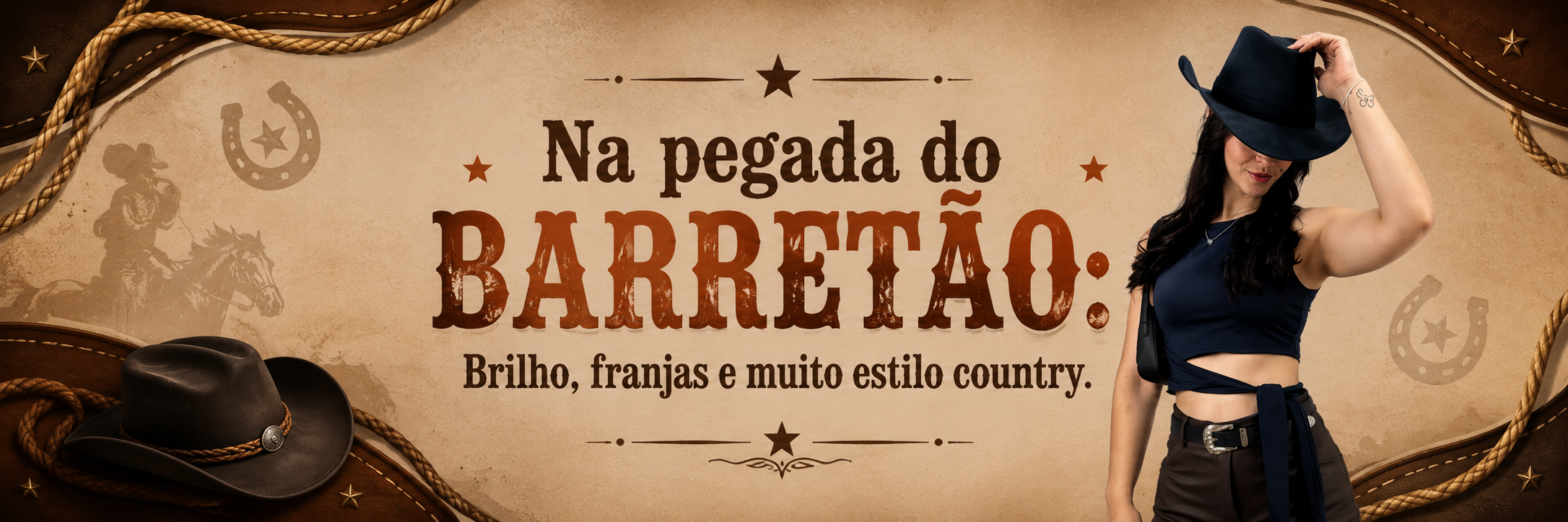 Na pegada do Barretão: brilho, franjas e muito estilo country para curtir o rodeio com estilo.