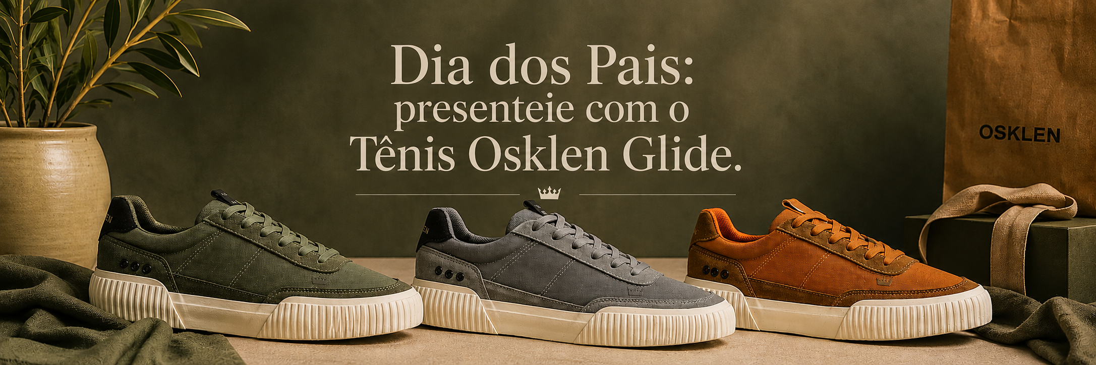 Dia dos Pais: presenteie com o Tênis Osklen Glide.